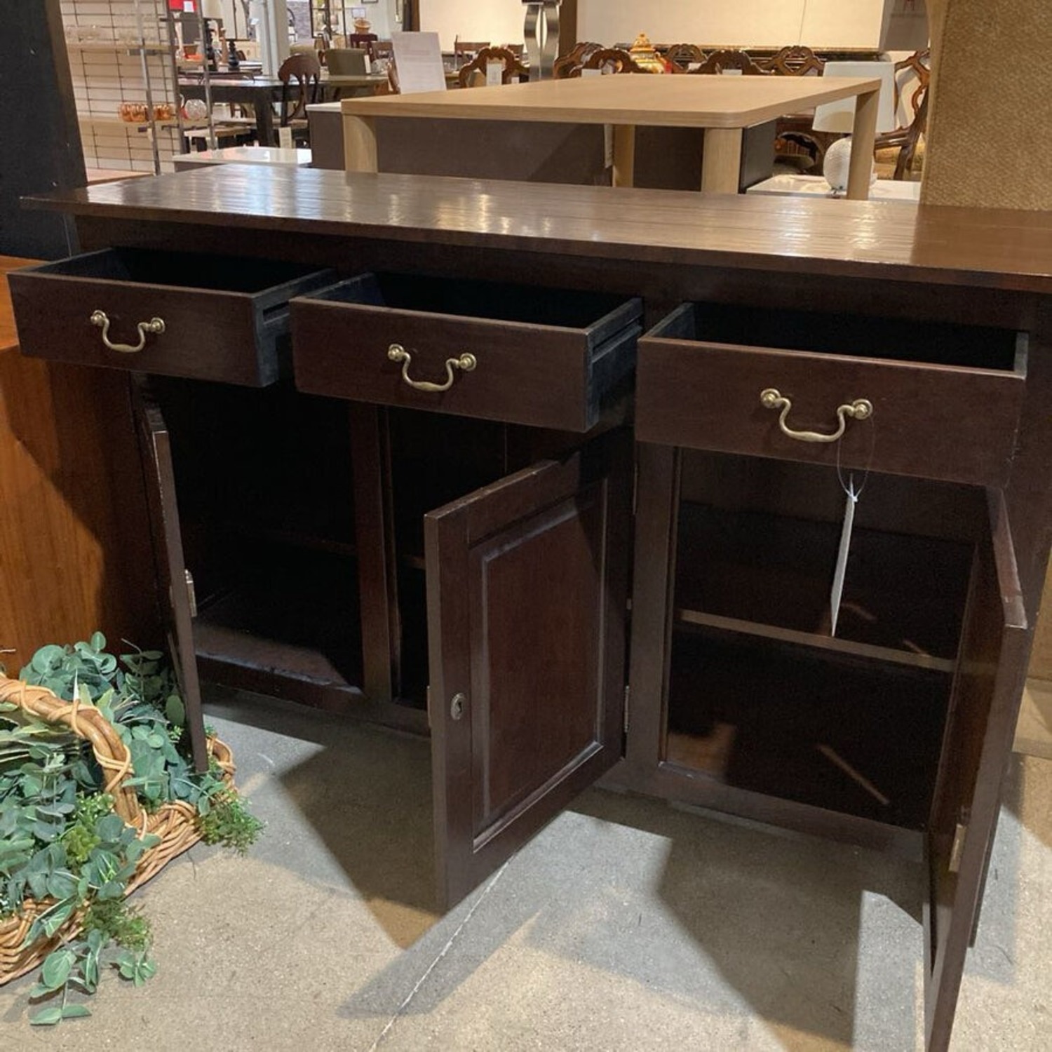 World Wide Interiors Solid Wood 3-Drawer Buffet - image-6