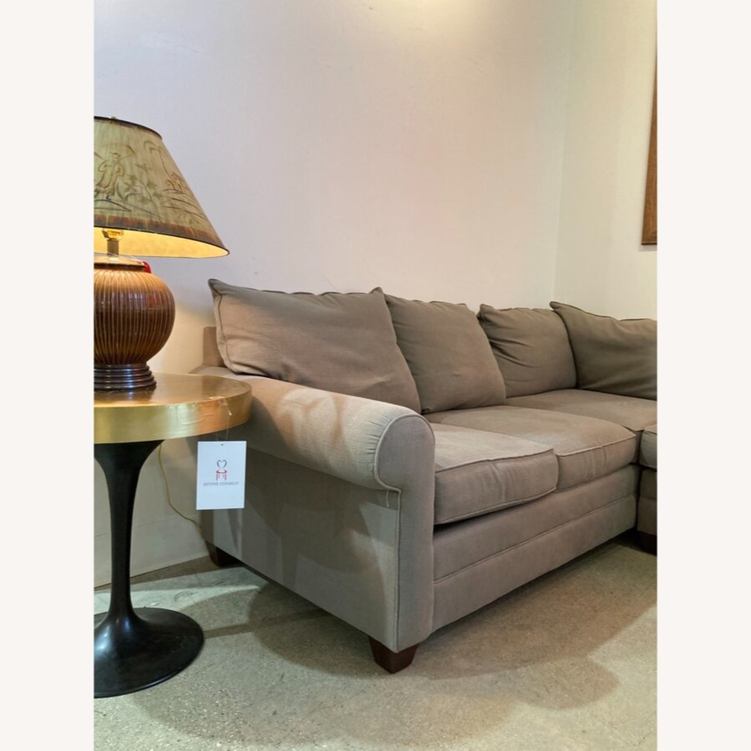 3 Pc U-Shape Fabric Rollarm Sectional - image-5