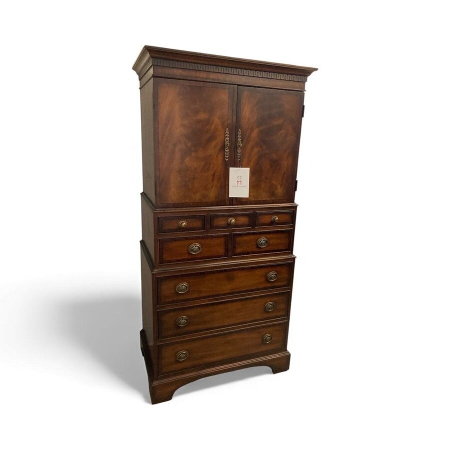 Georgian Style Mahogany Armoire Furniture - image-1