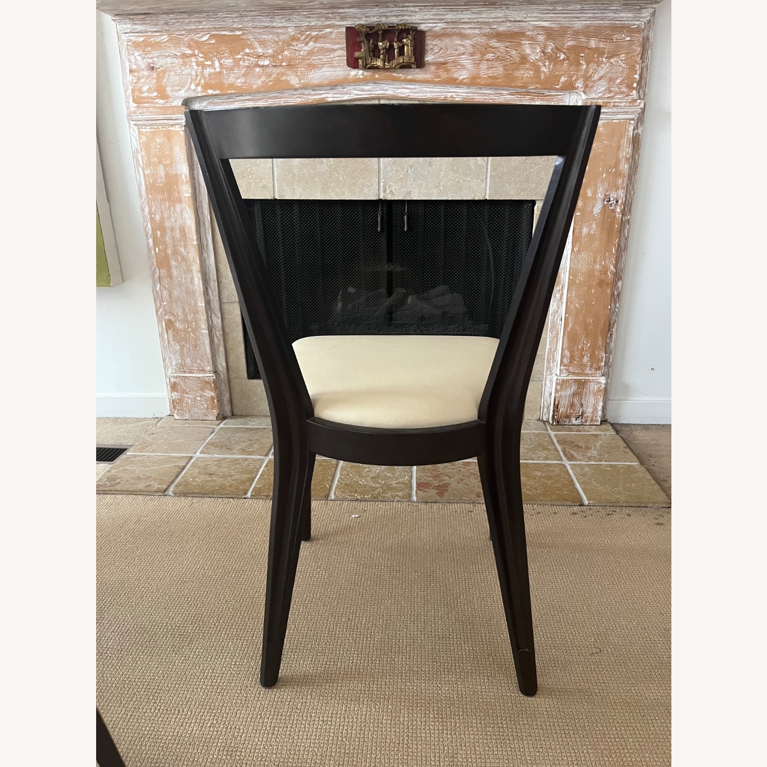 Maria Yee Dining Chairs White Leather S/6 - image-8