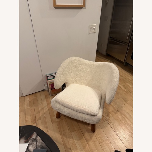 Used Pelican-Style Chair in Off-White for sale on AptDeco