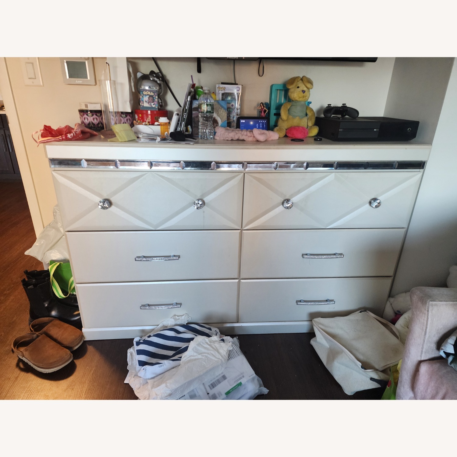 Ashley Furniture White Wood Dresser - image-2