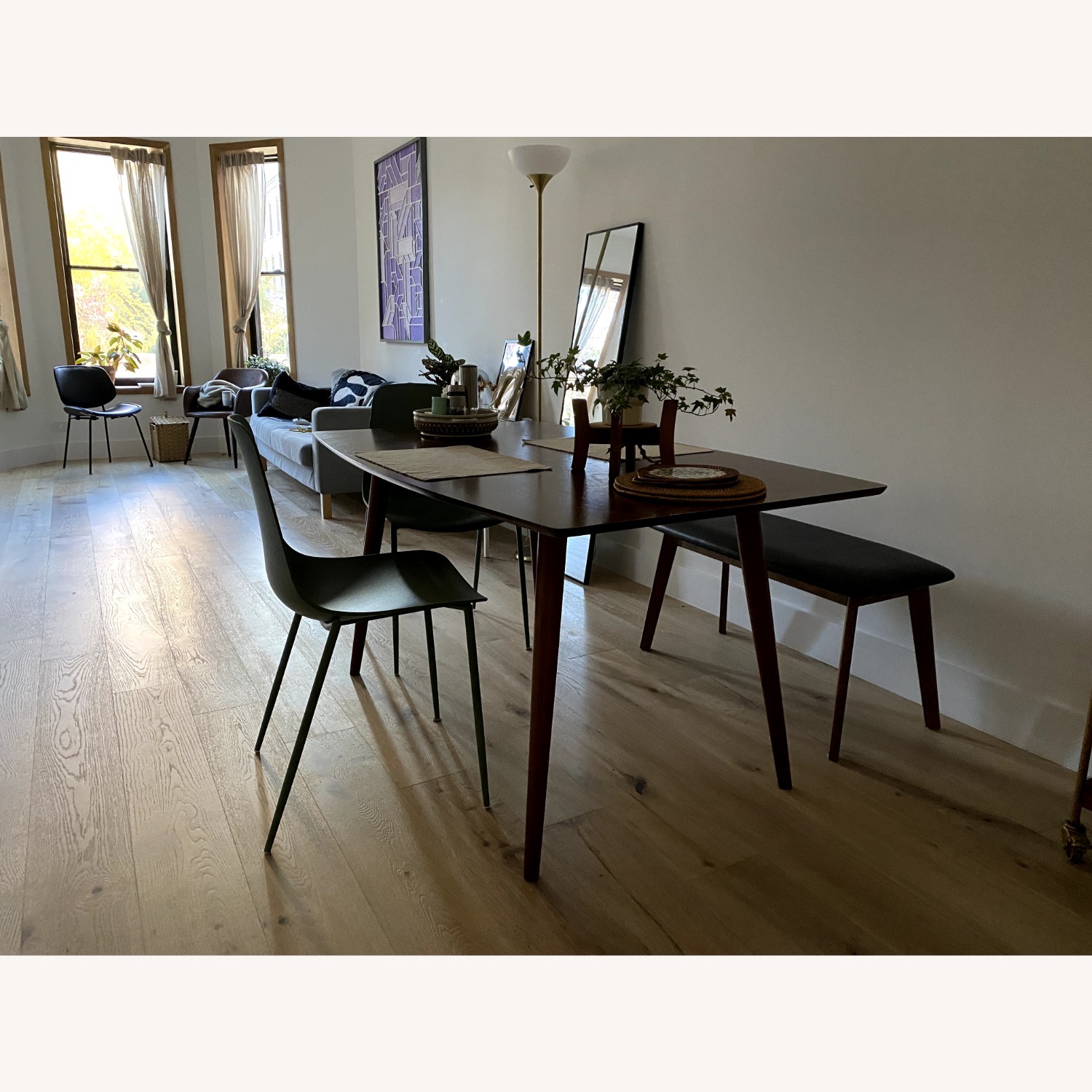 Walker Edison Skara Dark Brown Wood Dining Table - image-4