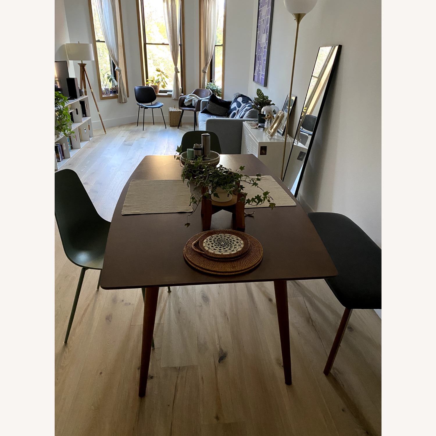 Walker Edison Skara Dark Brown Wood Dining Table - image-3