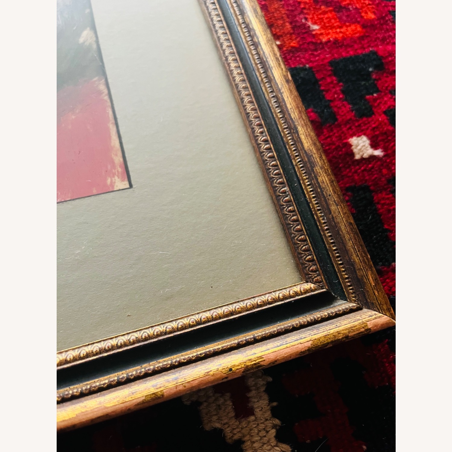 1960s Abstract Figural Painting Framed Signed - image-6