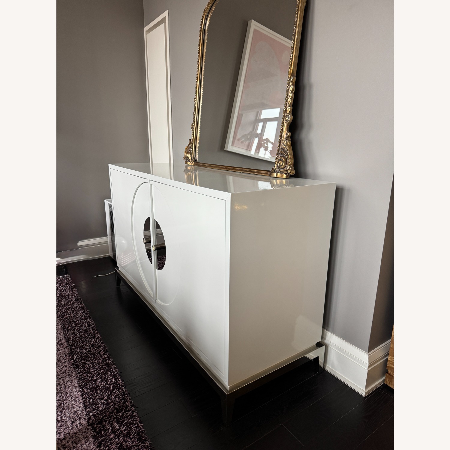 Jonathan Adler Channing White Lacquer Sideboard - image-3