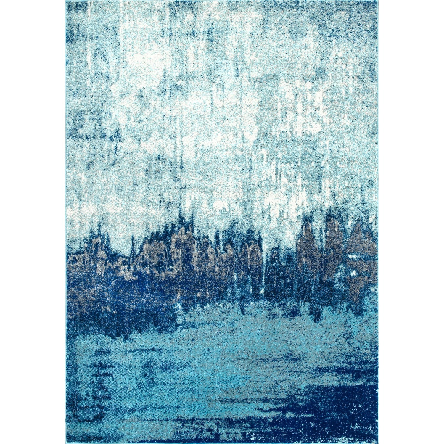 nuLOOM Alayna Abstract Area Rug, 6' 7" x 9', Blue - image-1