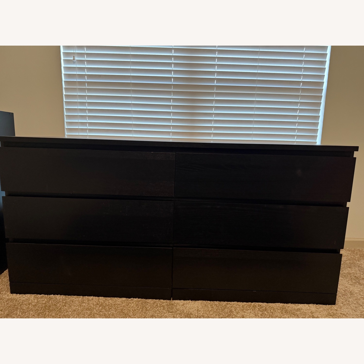 Black 6 Drawer Dresser - image-2