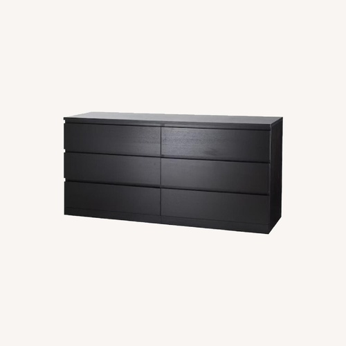 Used Black 6 Drawer Dresser for sale on AptDeco