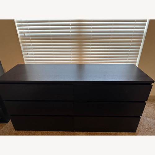 Used Black 6 Drawer Dresser for sale on AptDeco