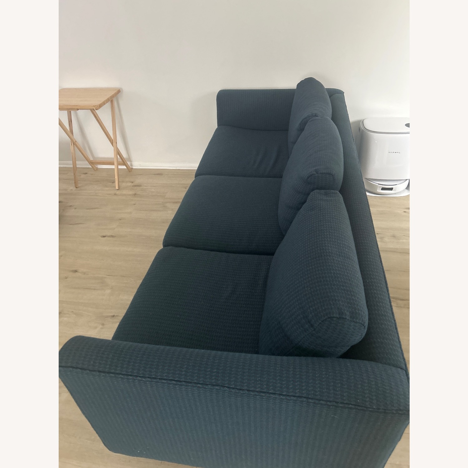Blue Fabric 3 Seater Sofa - image-2