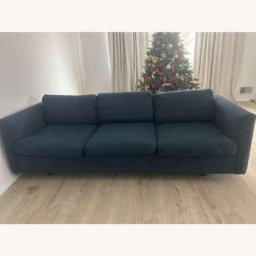 Used Blue Fabric 3 Seater Sofa for sale on AptDeco