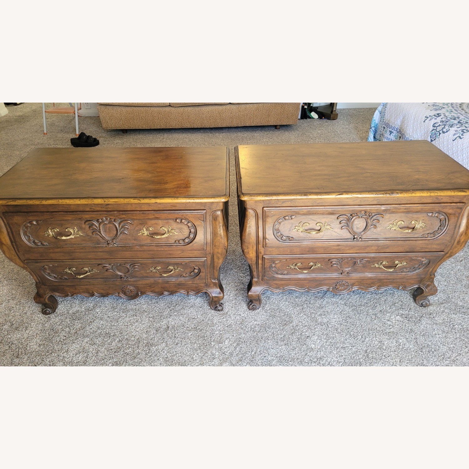 Baker Furniture Natural Wood Nightstands - image-3