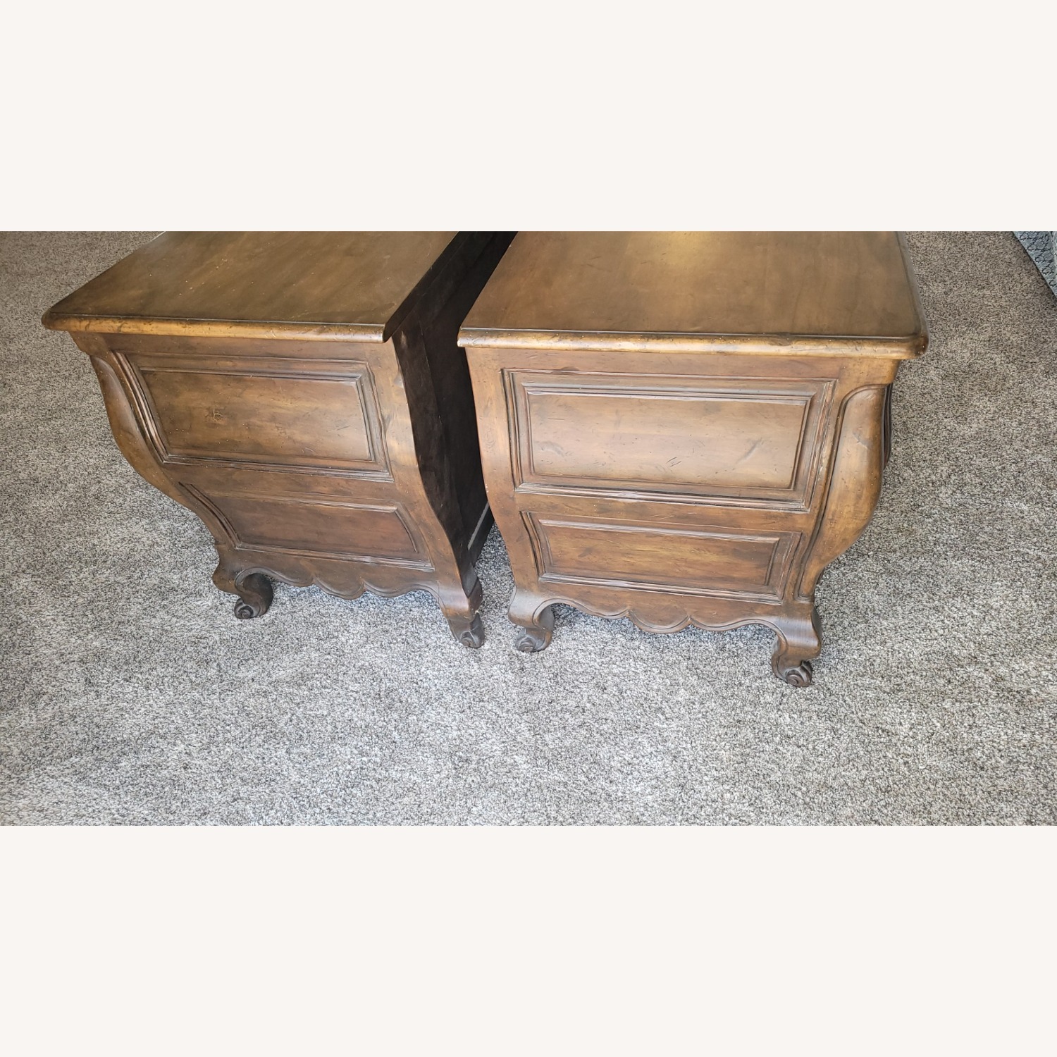 Baker Furniture Natural Wood Nightstands - image-2