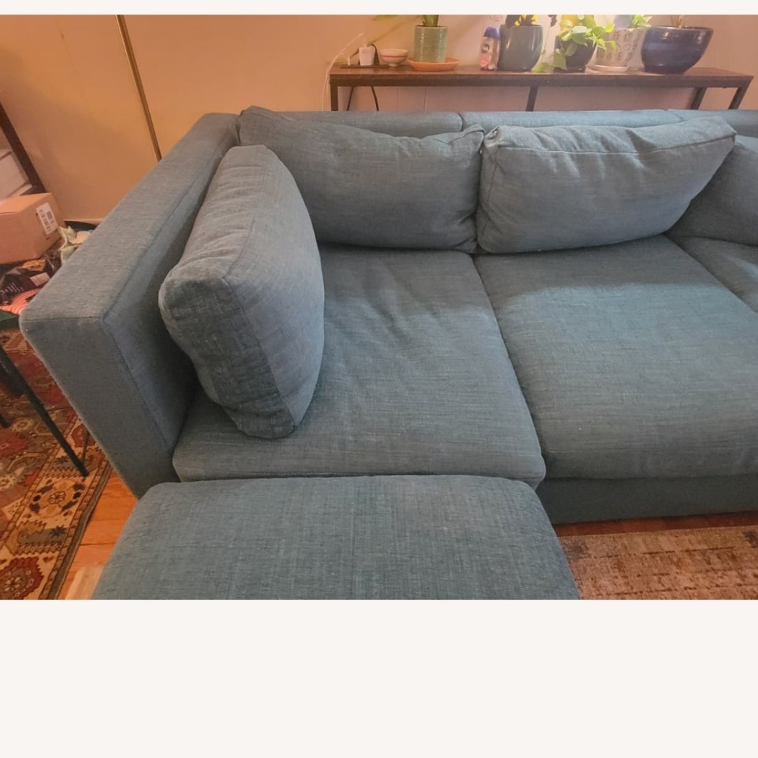 Joybird Turquoise Sectional Sofa - image-3