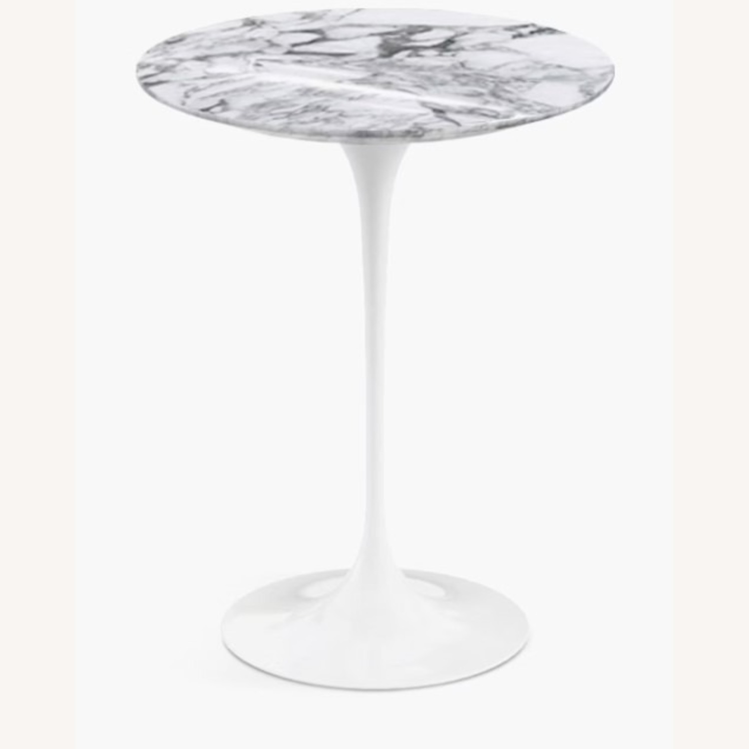 Eero Saarinen White Marble Side Table - image-1