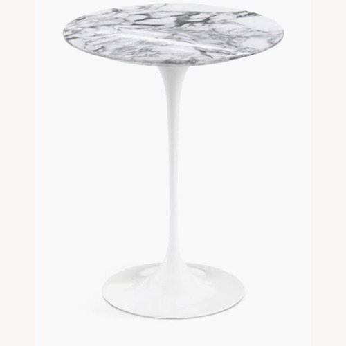 Used Eero Saarinen White Marble Side Table for sale on AptDeco