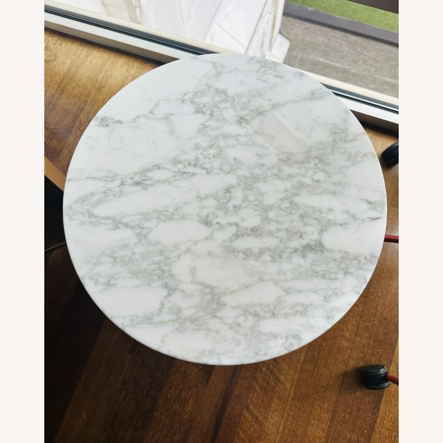 Eero Saarinen White Marble Side Table - image-3