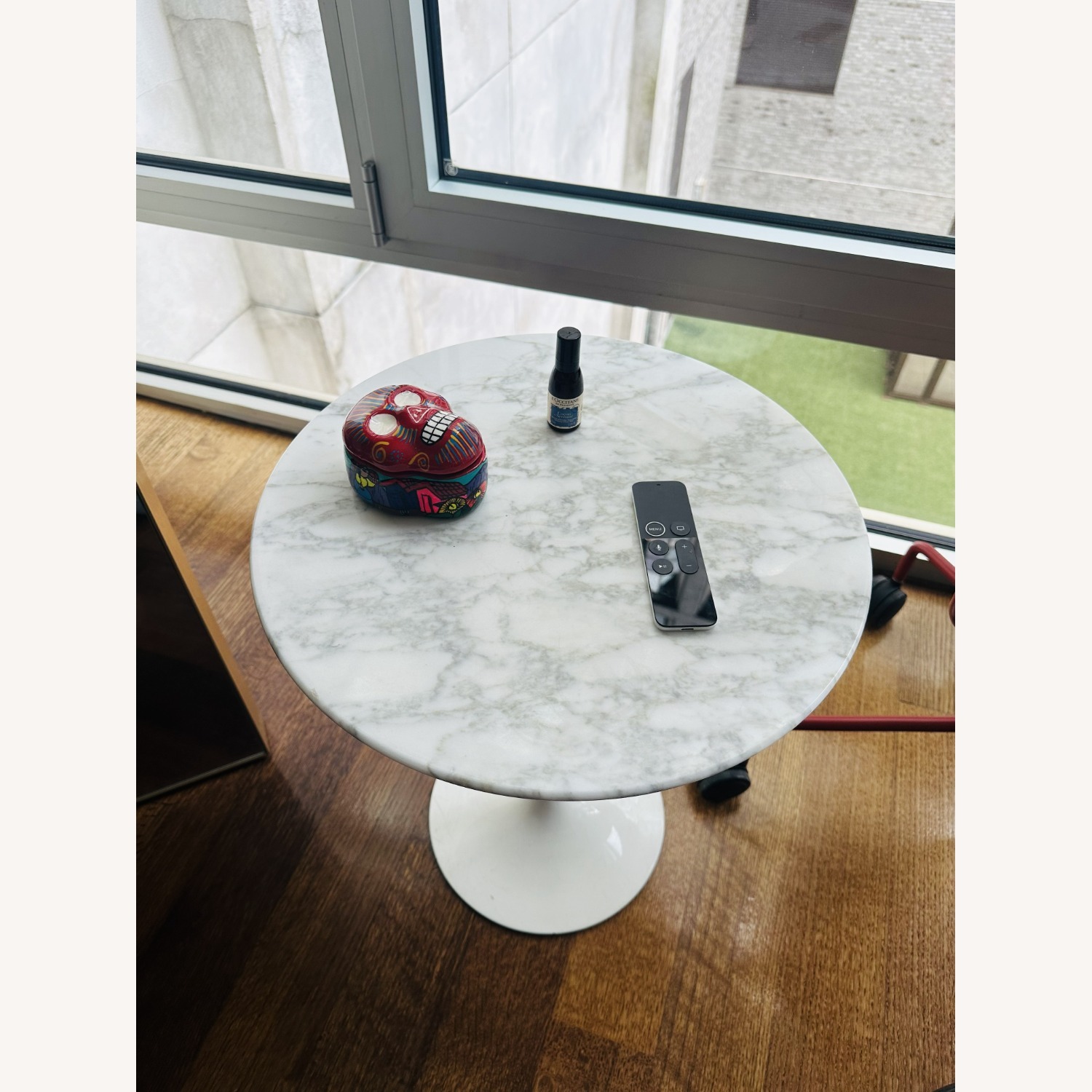 Eero Saarinen White Marble Side Table - image-2