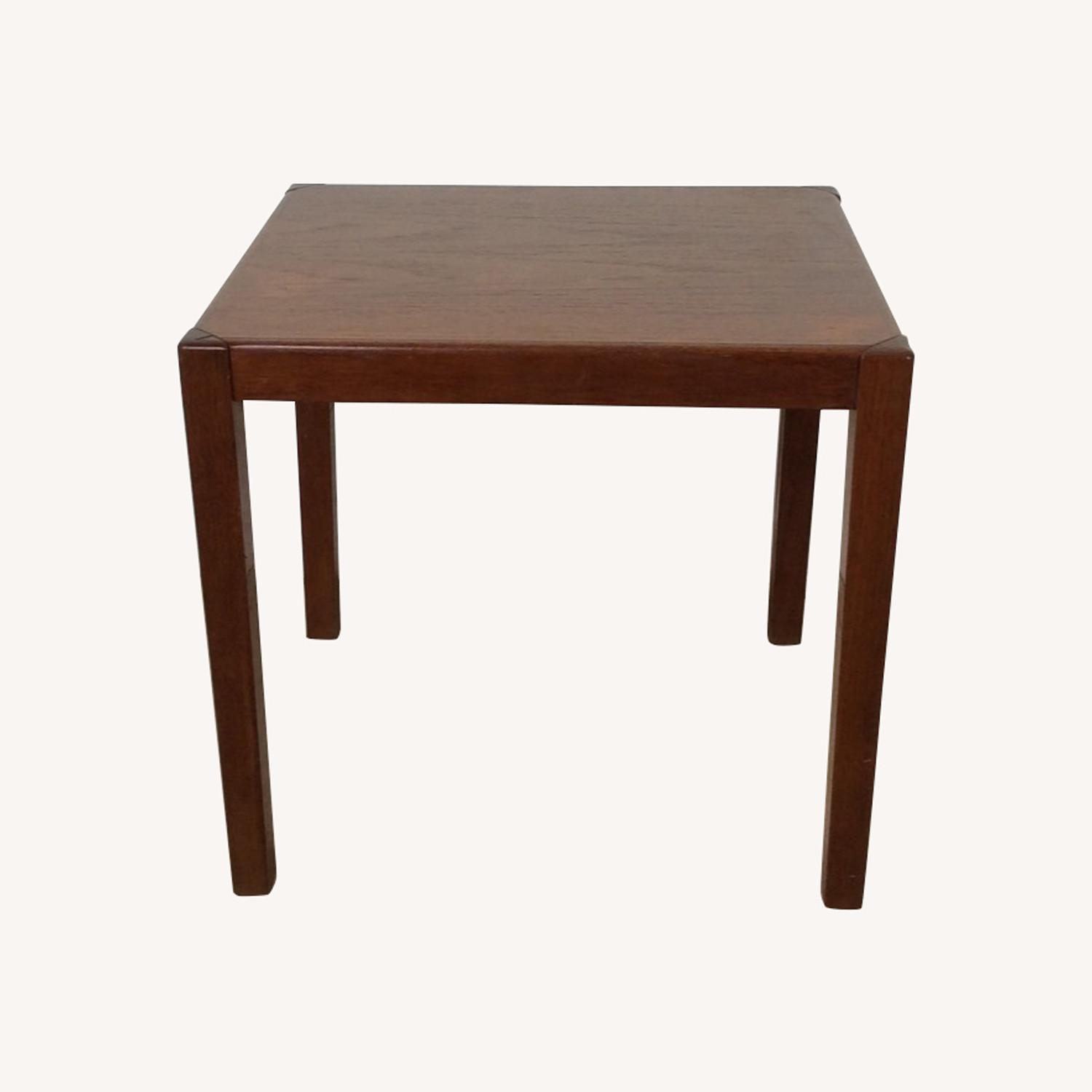 Danish Modern Rectangular Teak End Table - image-0