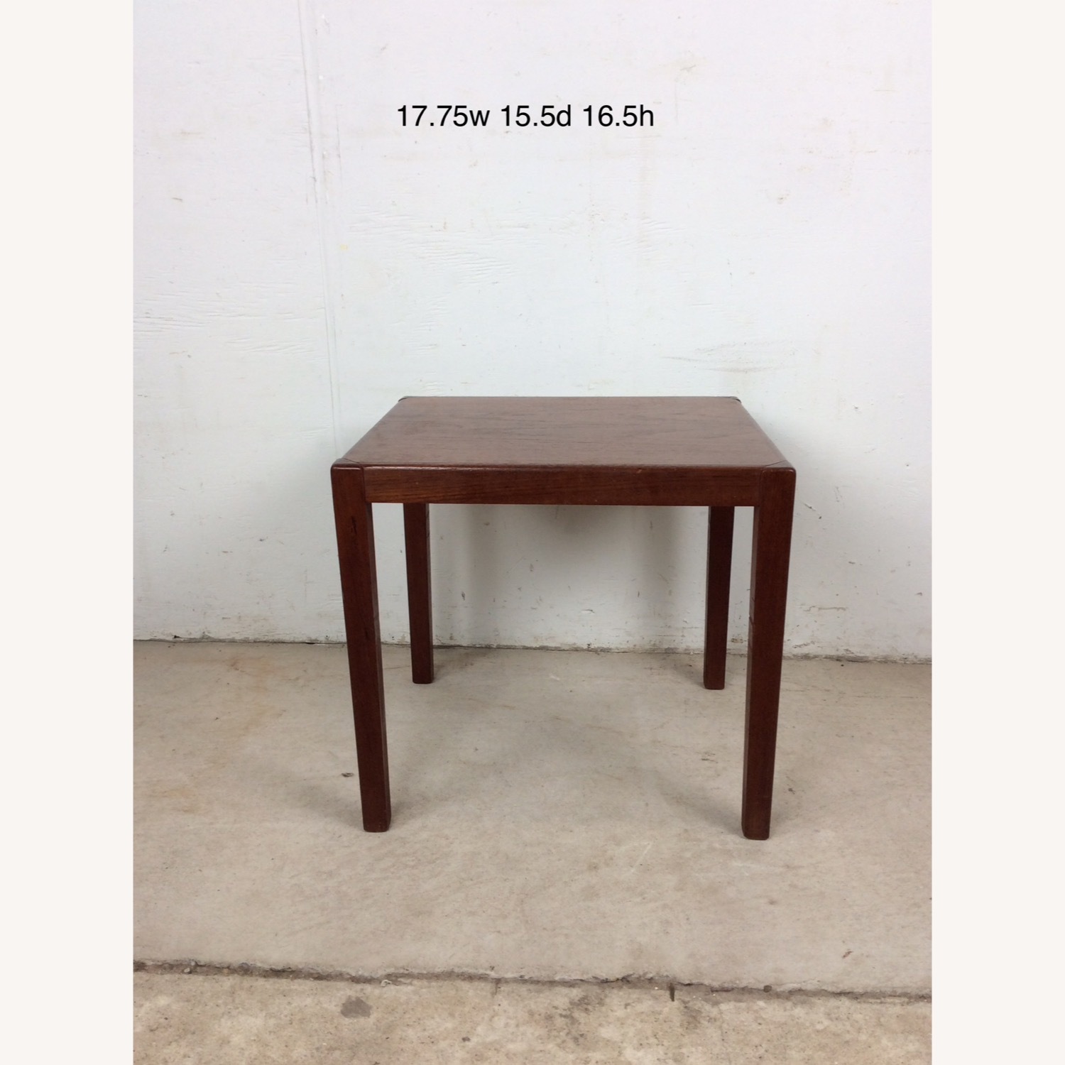 Danish Modern Rectangular Teak End Table - image-13