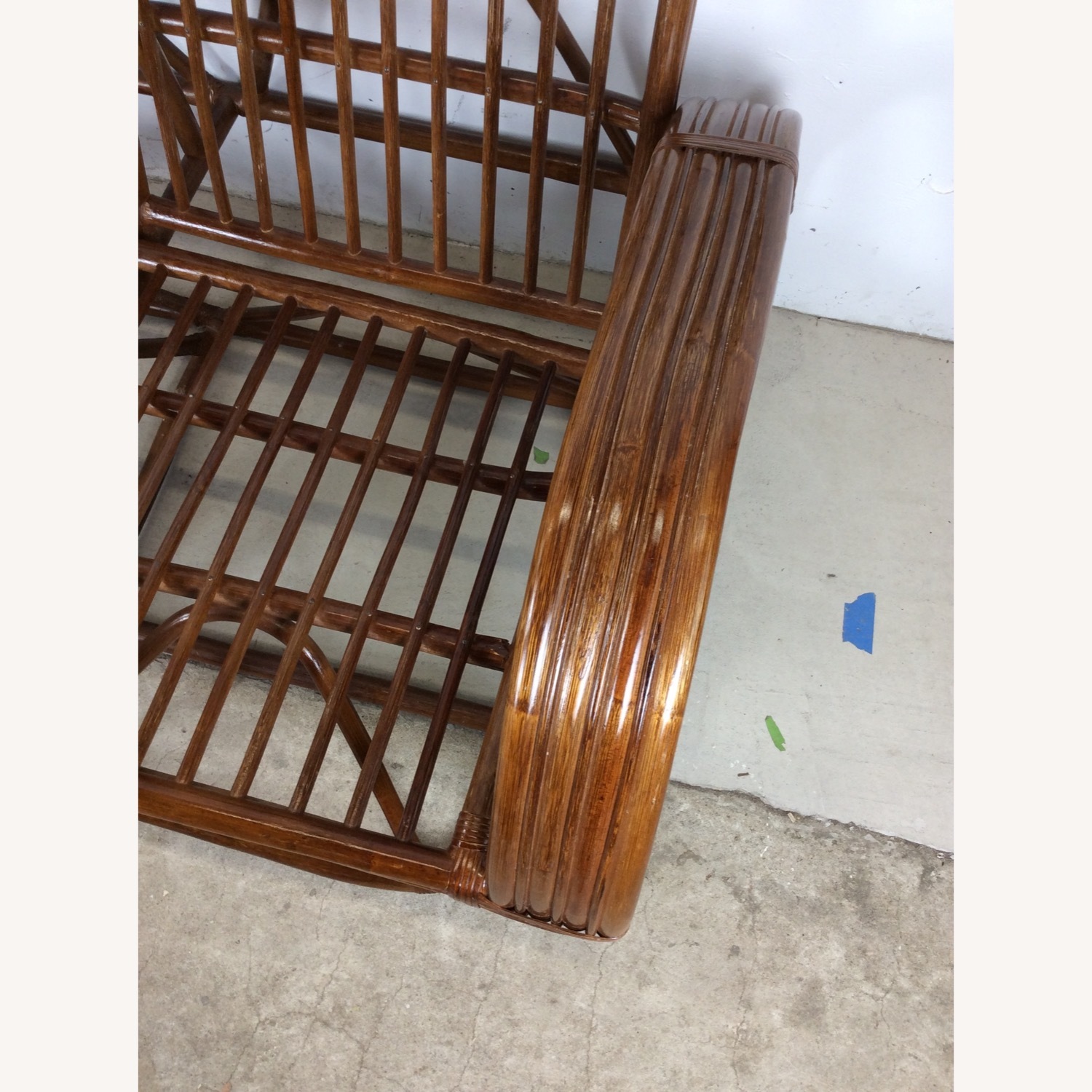 Vintage 3 Seater Sofa Frame style of Paul Frankl - image-6