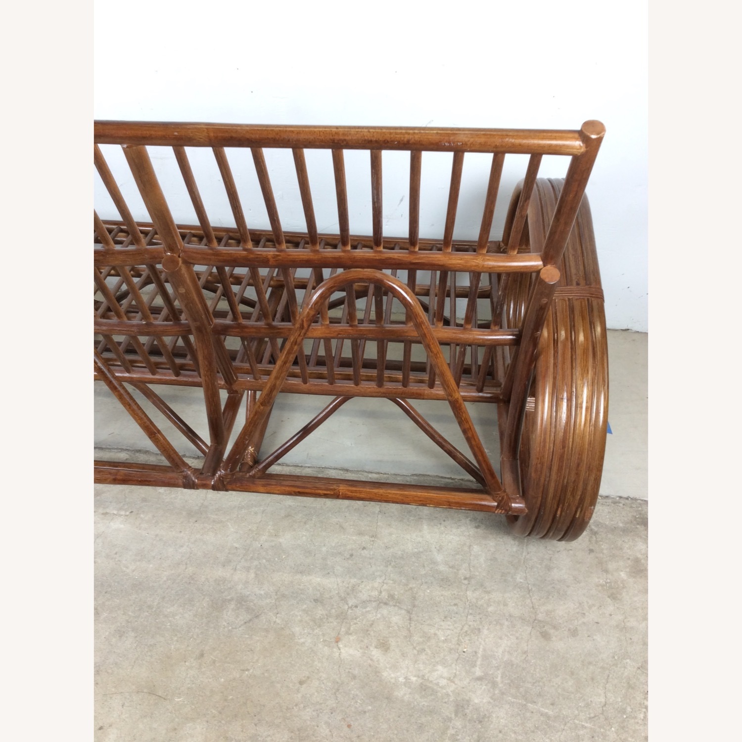 Vintage 3 Seater Sofa Frame style of Paul Frankl - image-17