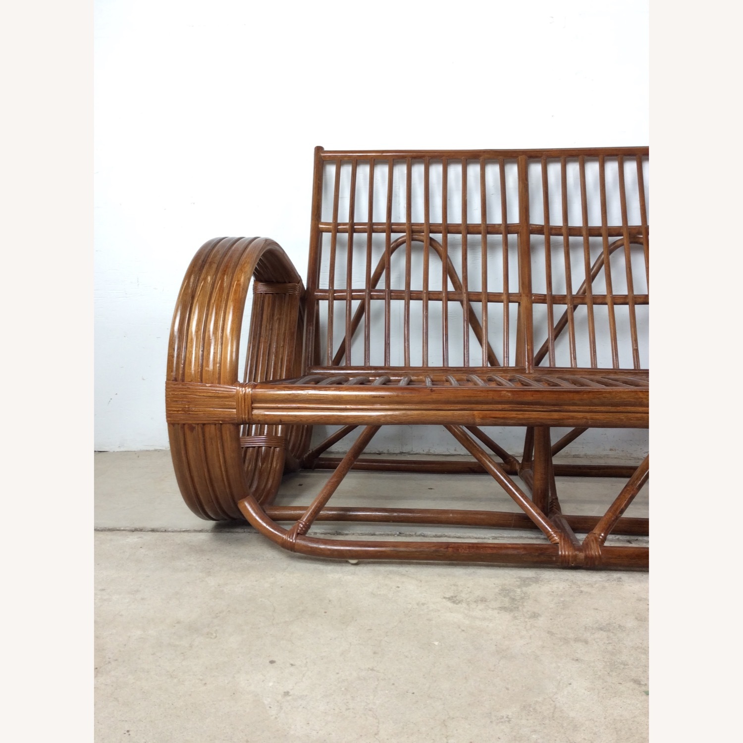 Vintage 3 Seater Sofa Frame style of Paul Frankl - image-12