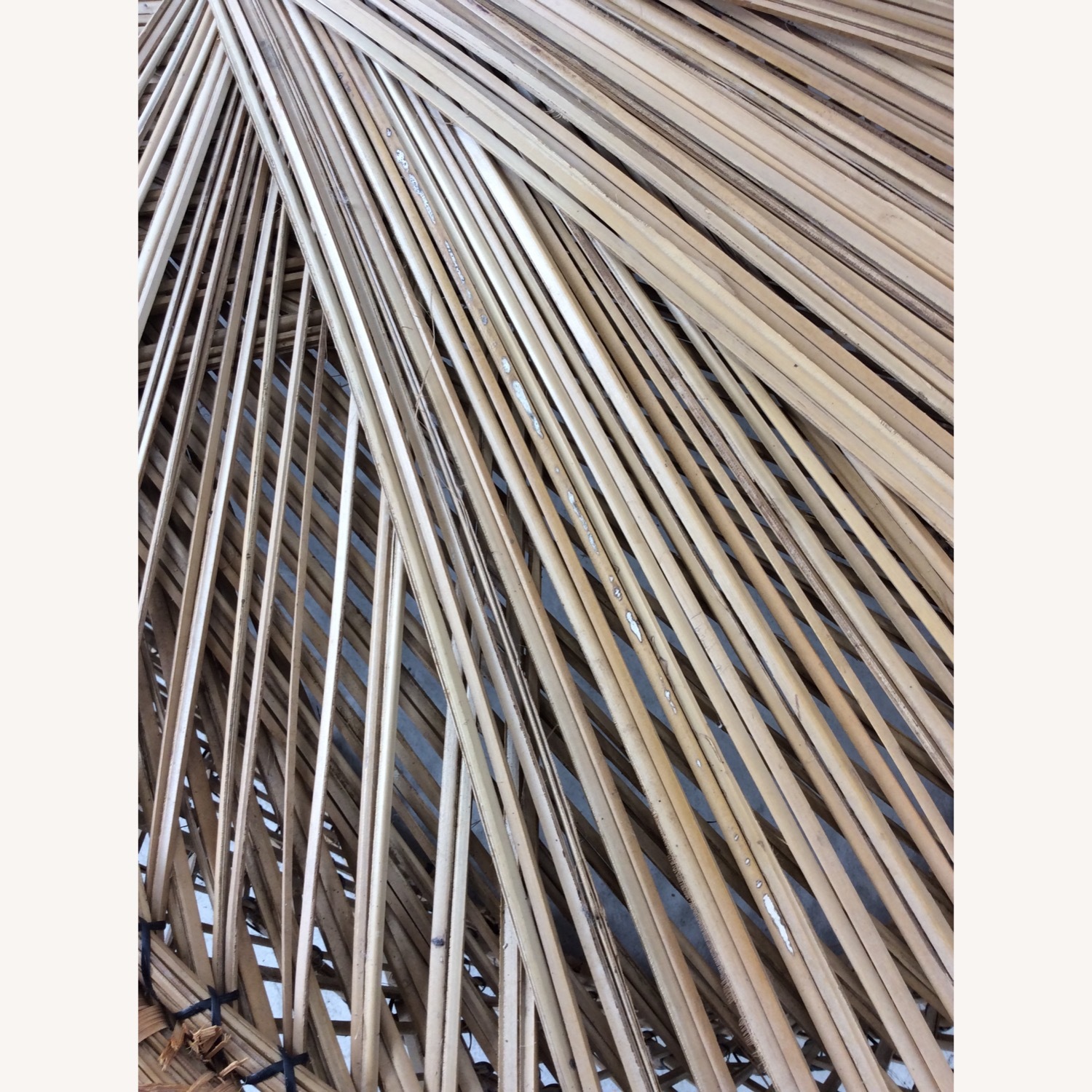 Vintage Rattan Oval Shaped Coffee Table - image-10