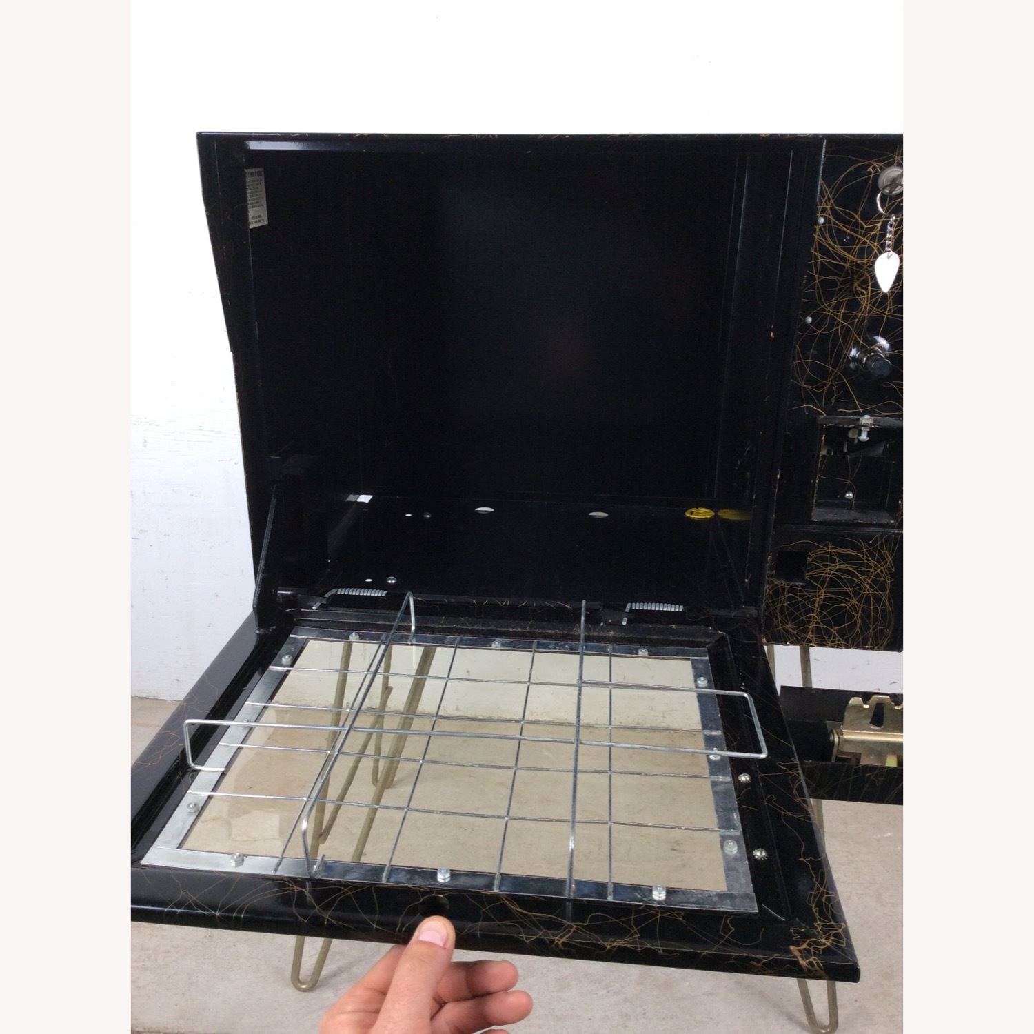 Mid Century Freestanding Newspaper Vending Machine - image-20