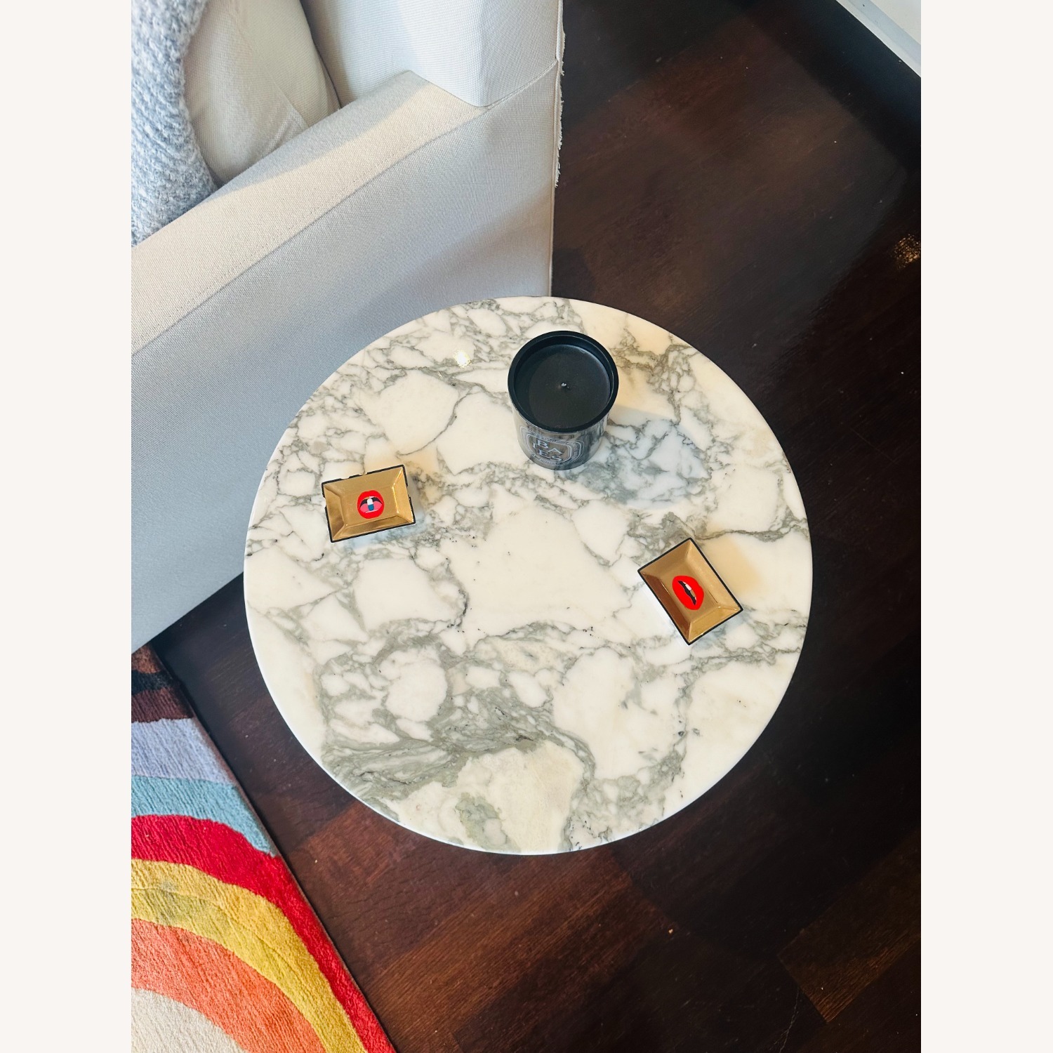 Eero Saarinen White Marble Coffee Table - image-3