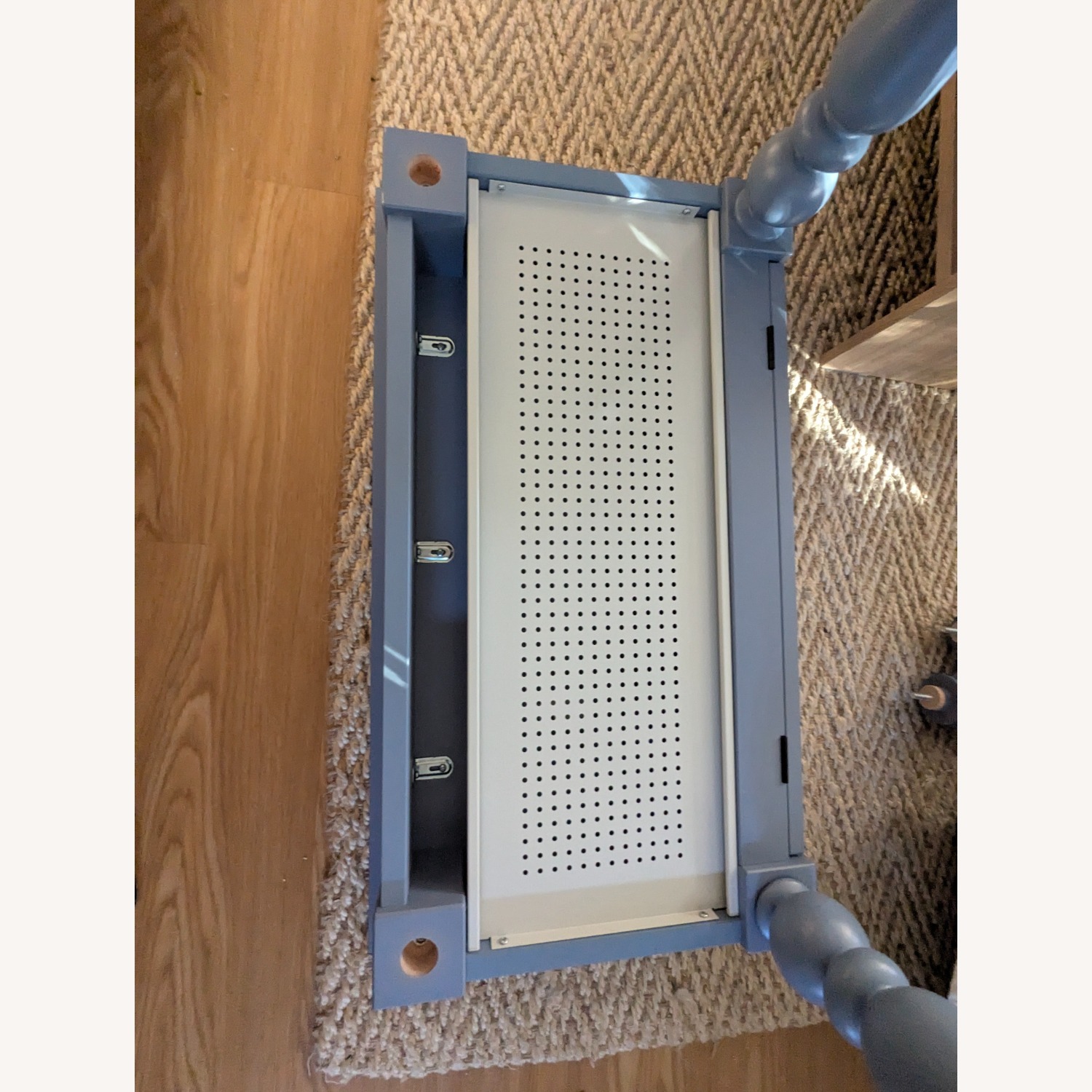 IKEA Isala Blue Wood Desk - image-6