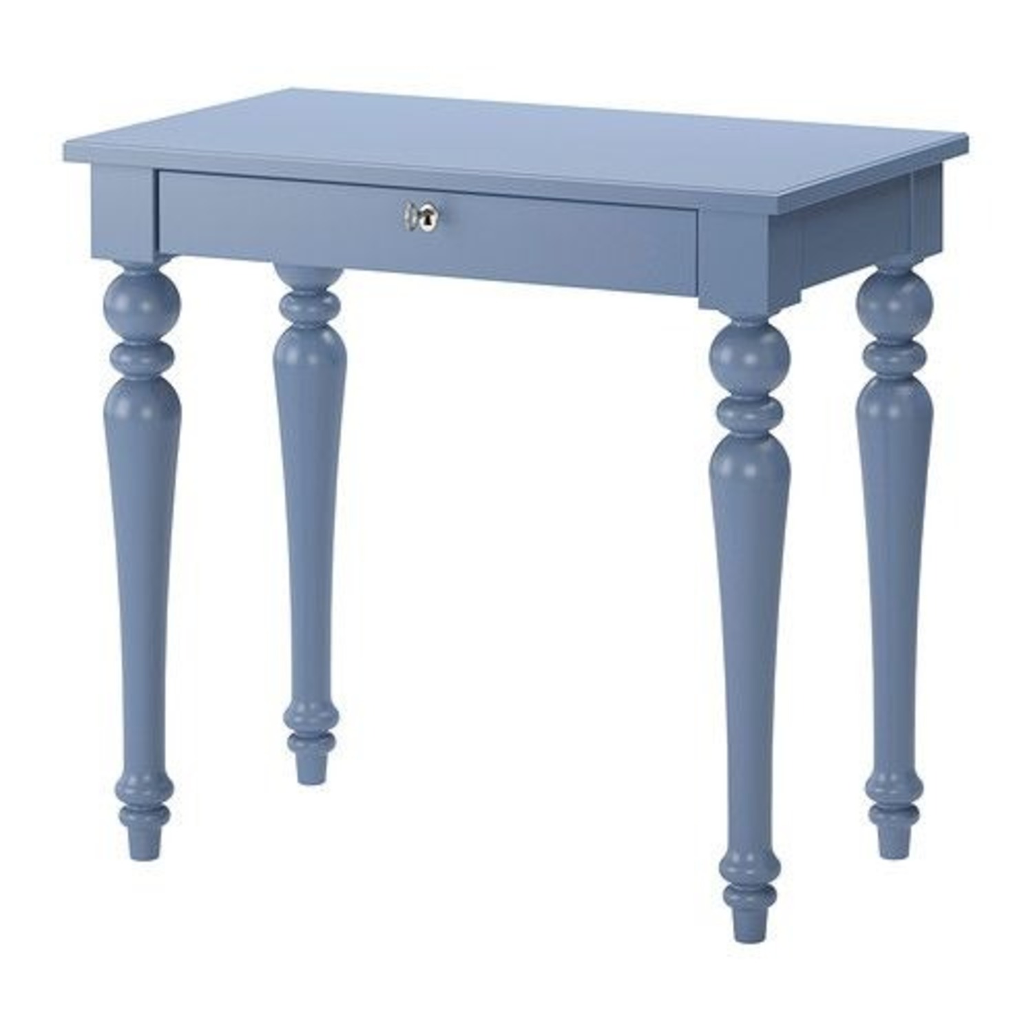 IKEA Isala Blue Wood Desk - image-1