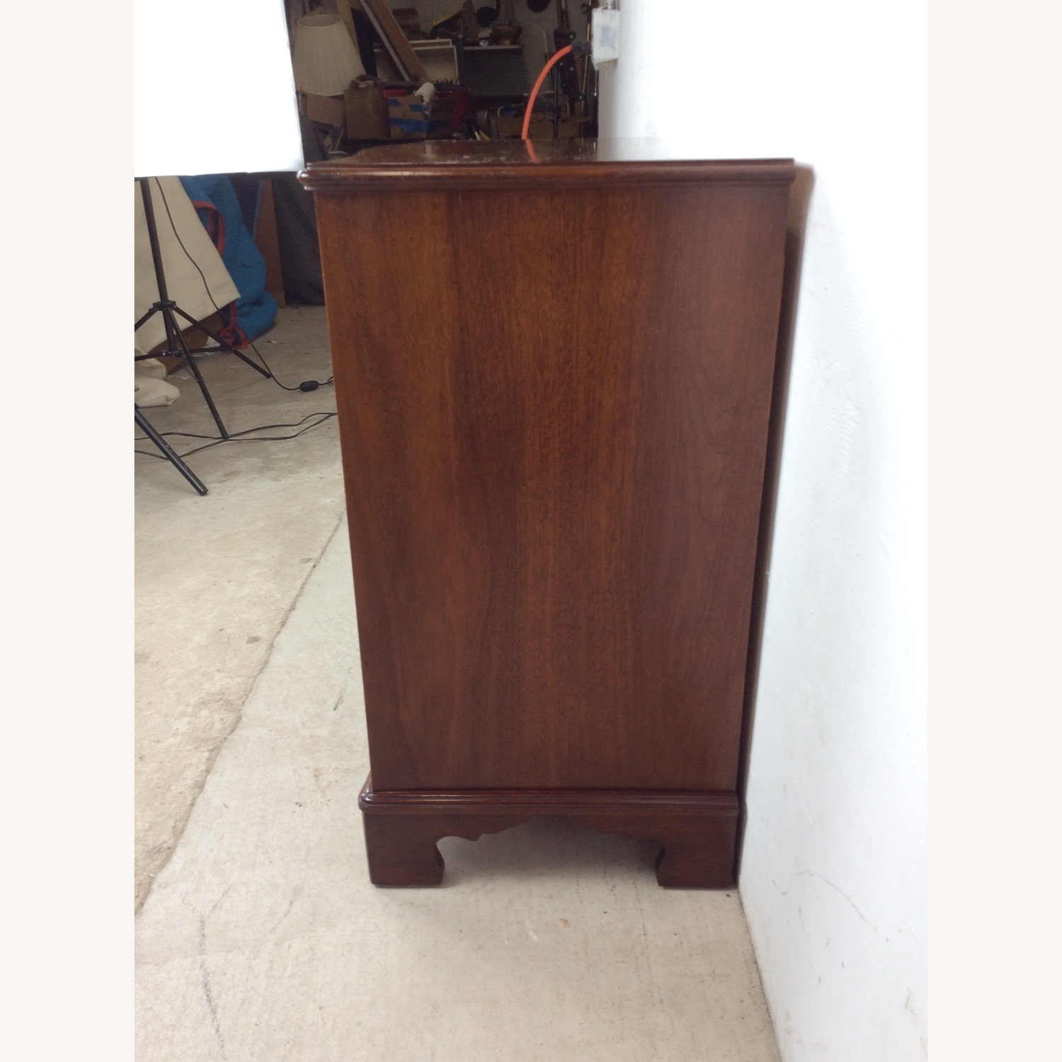 Antique Mahogany Chest with Brass Hardware - image-4