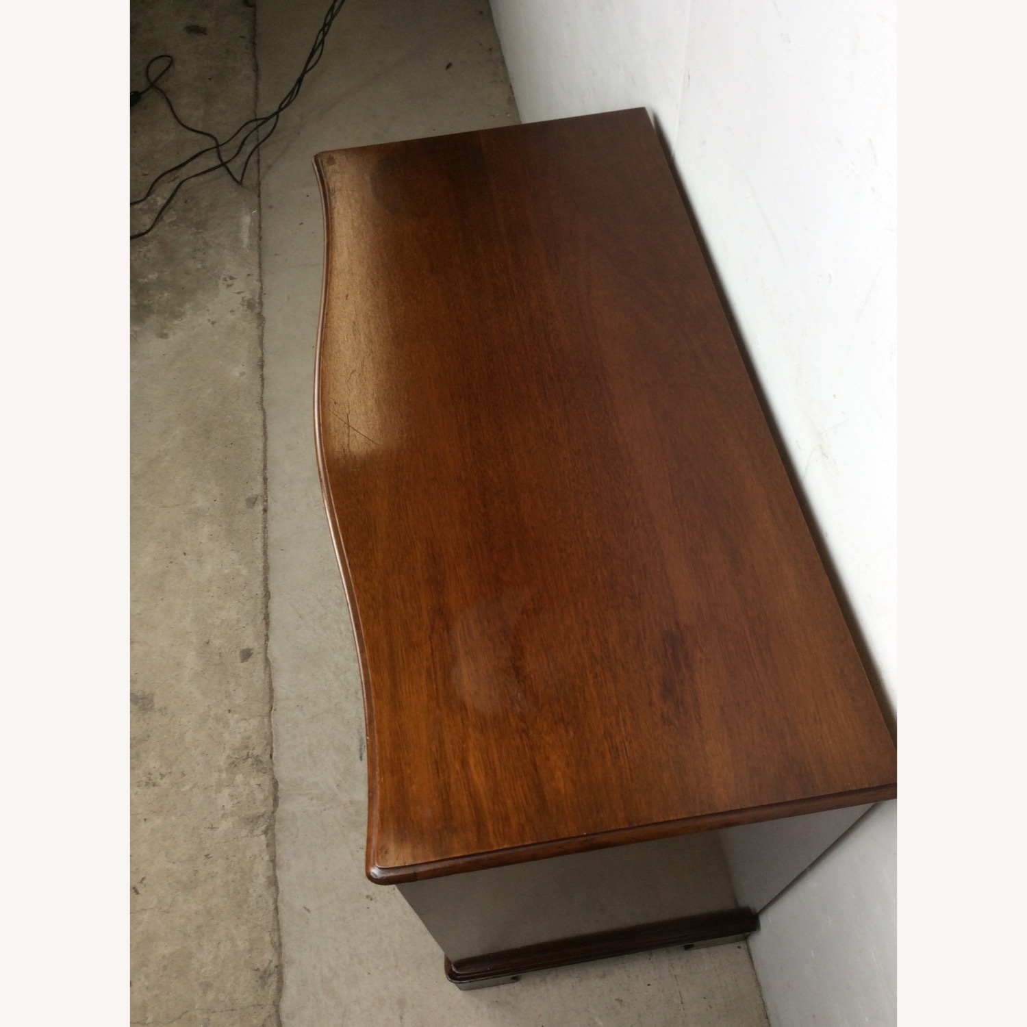 Antique Mahogany Chest with Brass Hardware - image-3