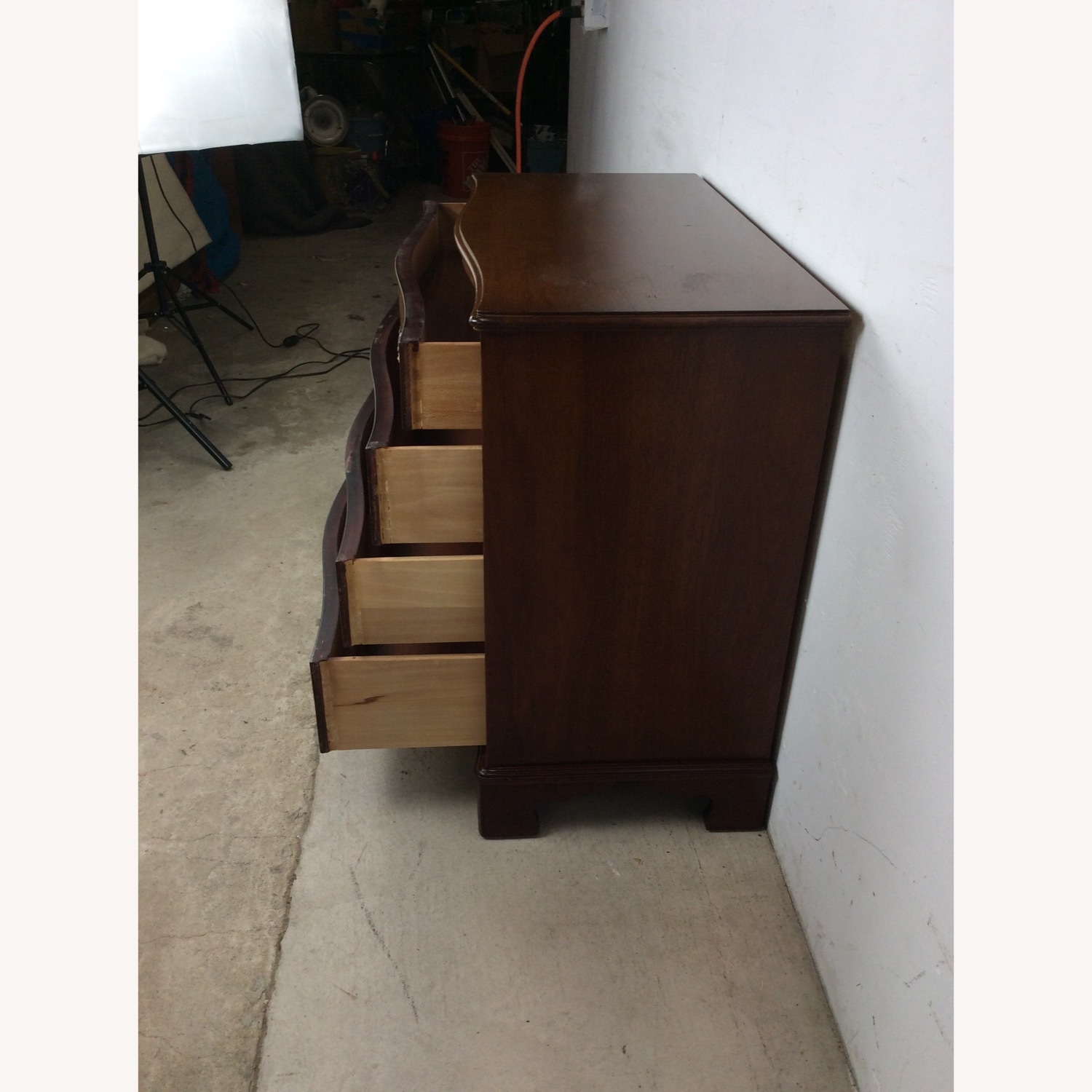 Antique Mahogany Chest with Brass Hardware - image-11