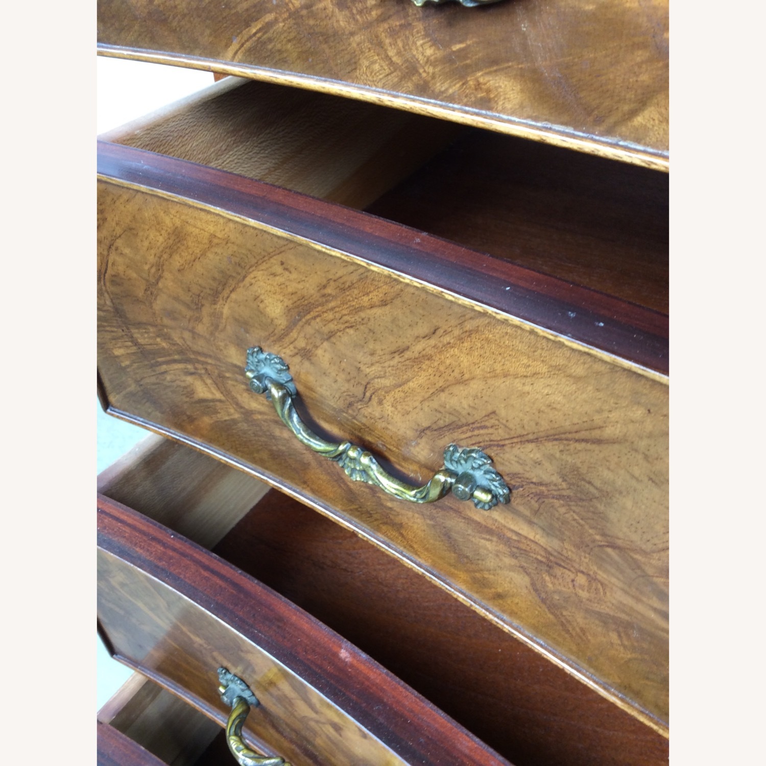 Antique Mahogany Chest with Brass Hardware - image-15