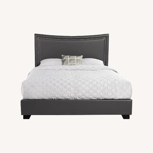 Used Rooms To Go Belcourt Dark Gray Queen Bed for sale on AptDeco