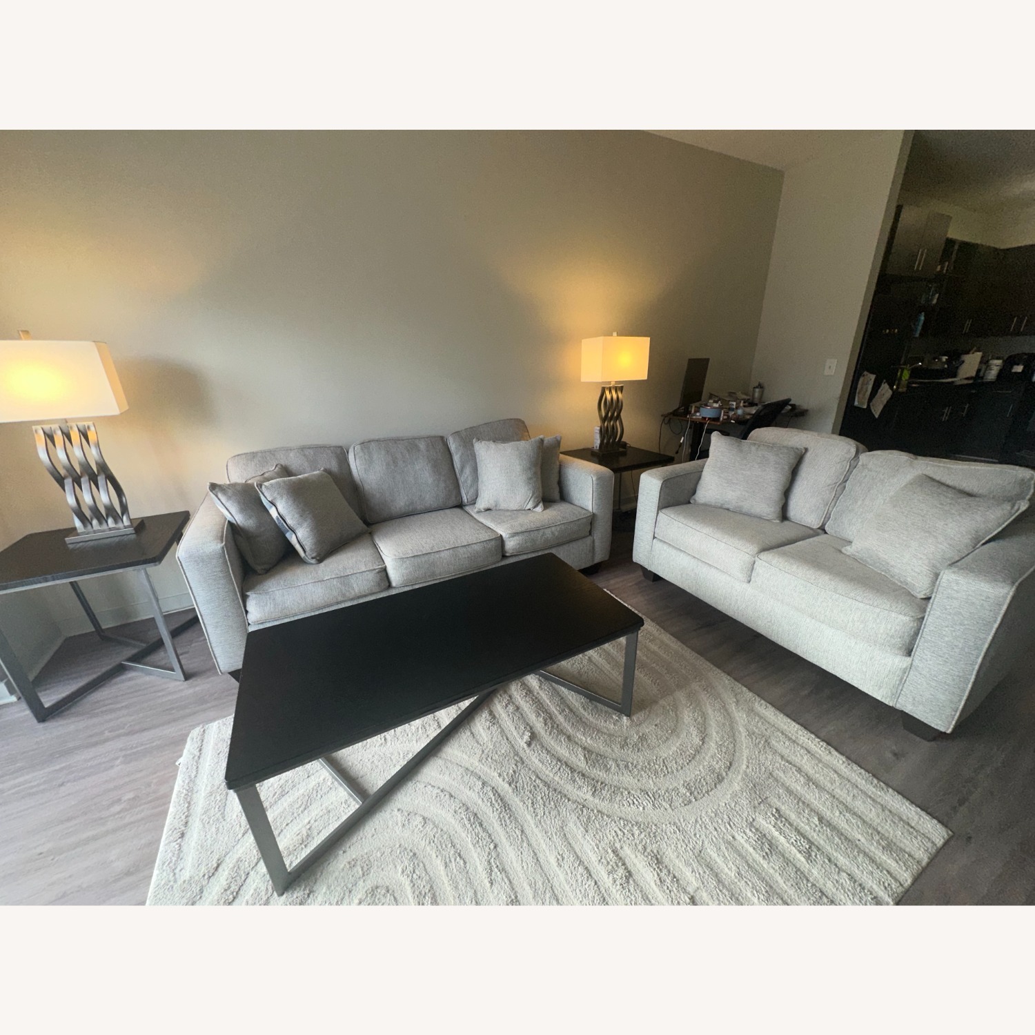 Rooms To Go Ridgewater Light Gray Sleeper Sofa - image-3