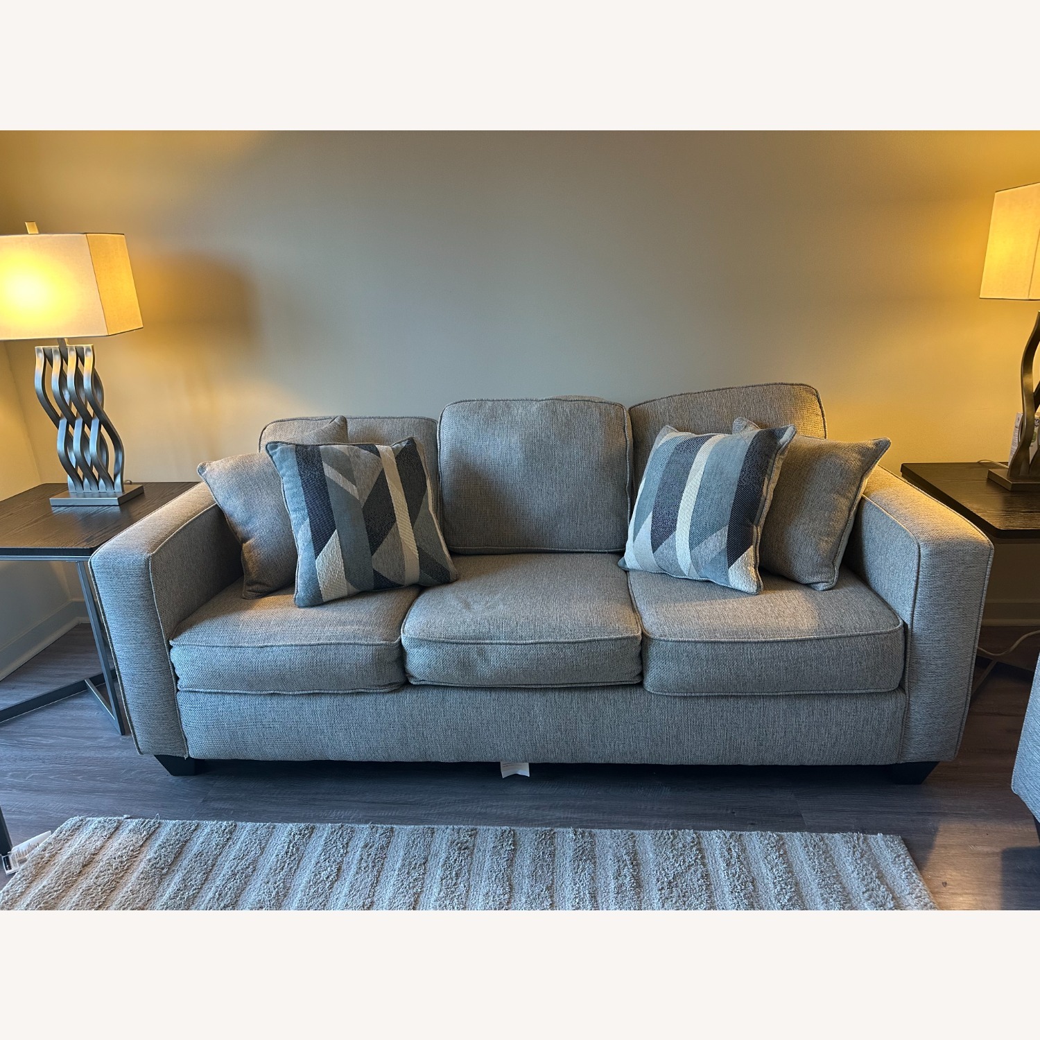 Rooms To Go Ridgewater Light Gray Sleeper Sofa - image-2