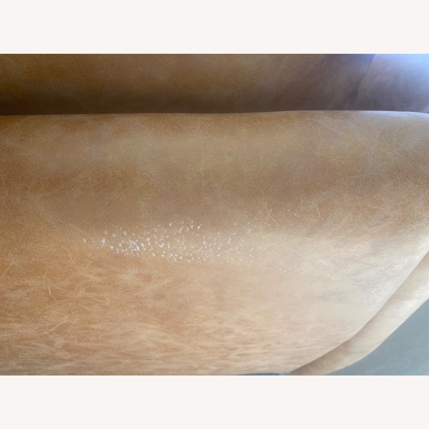 Albany Park Light Brown Leather 3+ Seater Sofa - image-4