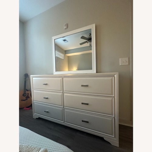 Used Rooms To Go Belcourt White Dresser for sale on AptDeco