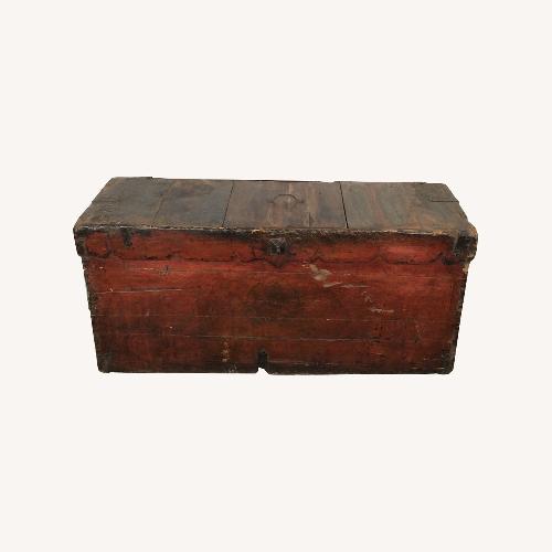 Used Antique Anglo-Indian Softwood Trunk for sale on AptDeco