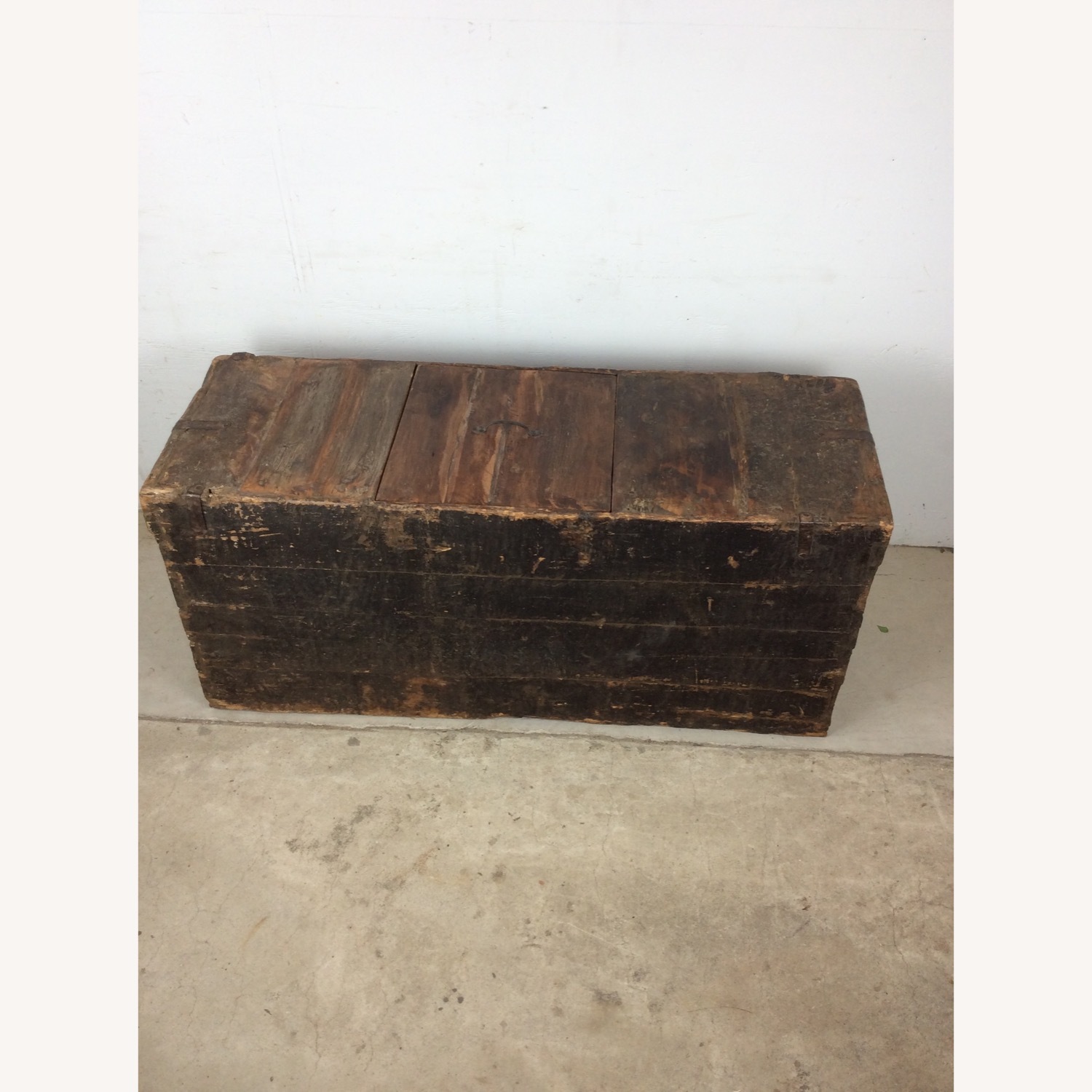 Antique Anglo-Indian Softwood Trunk - image-22