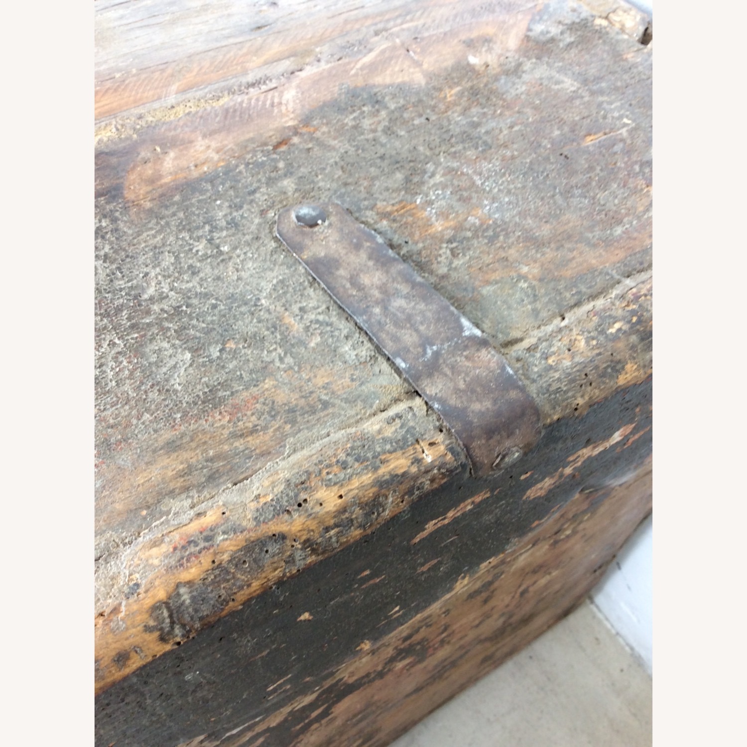 Antique Anglo-Indian Softwood Trunk - image-13