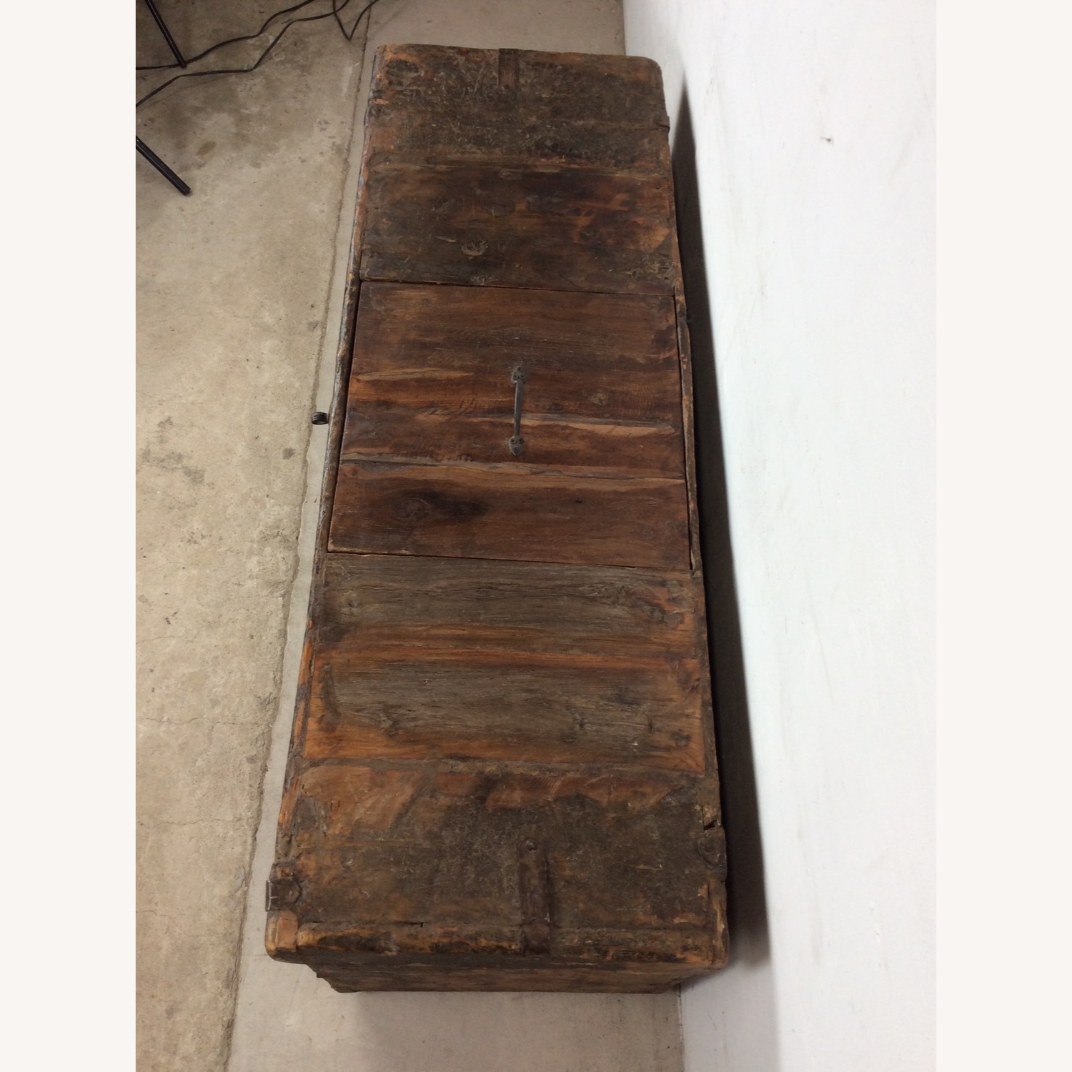 Antique Anglo-Indian Softwood Trunk - image-5