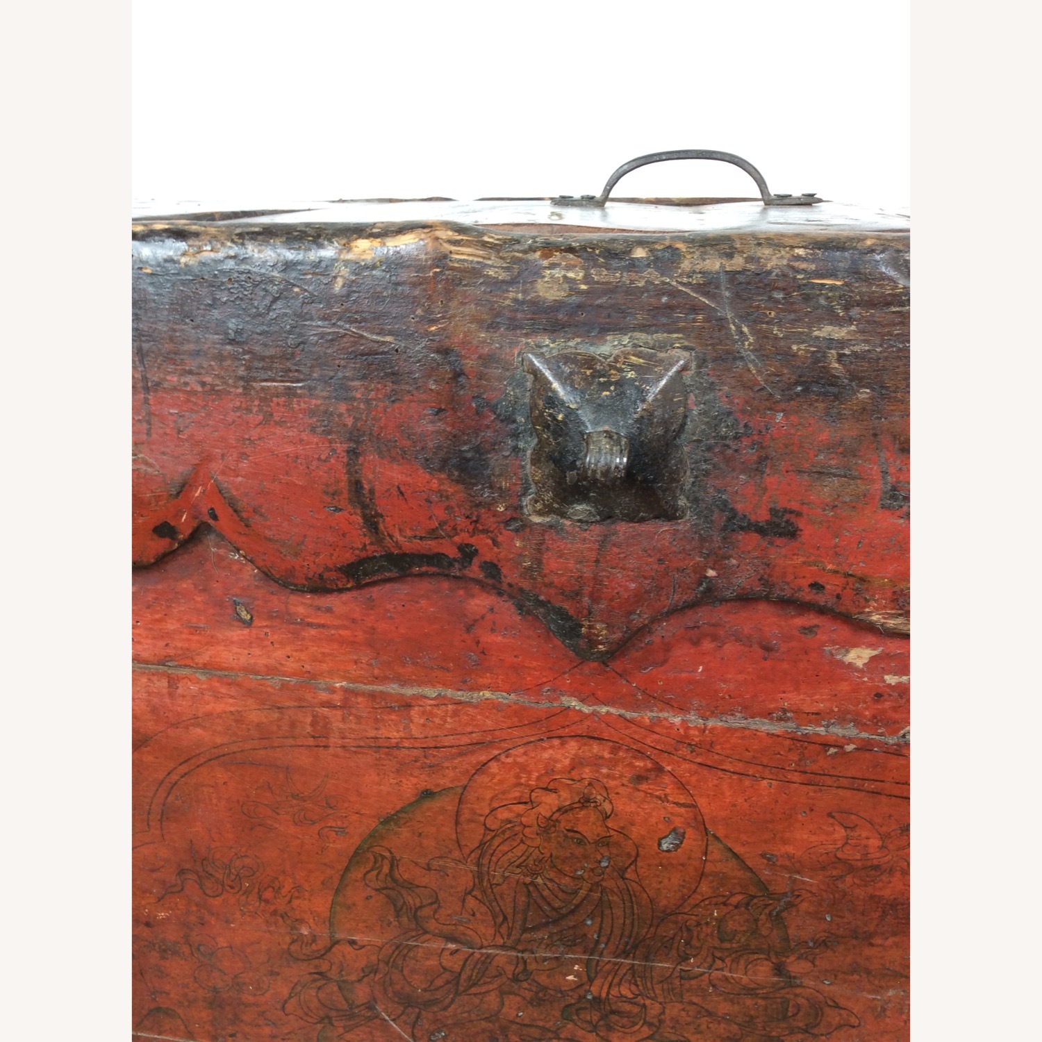 Antique Anglo-Indian Softwood Trunk - image-16