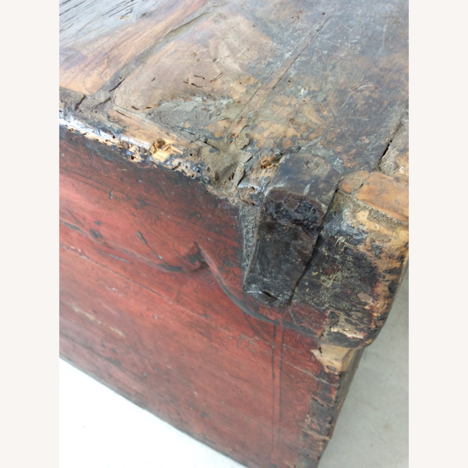 Antique Anglo-Indian Softwood Trunk - image-14