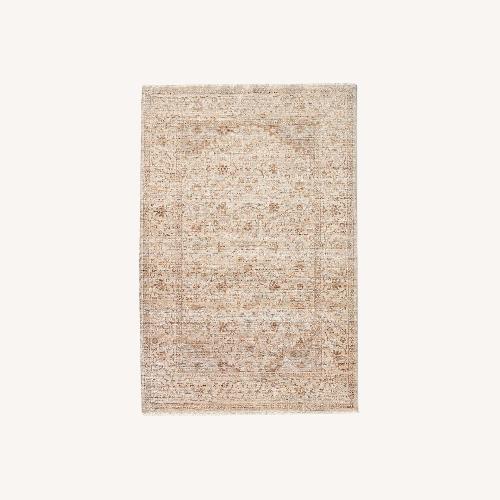 Used Anthropologie Heritage Area Rug Light Blue for sale on AptDeco