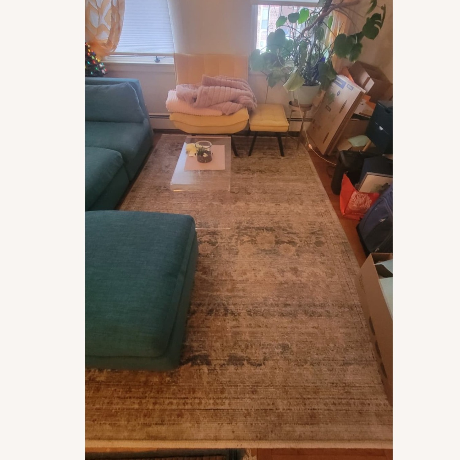 Anthropologie Heritage Area Rug Light Blue - image-1